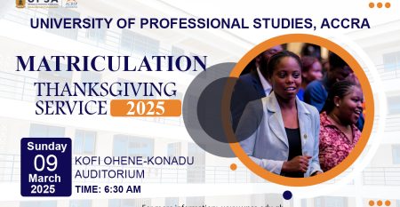 MATRICULATION THANKSGIVING SERVICE FLYER